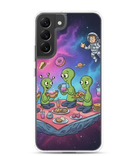 "The Intergalactic Picnic" Clear Phone Case