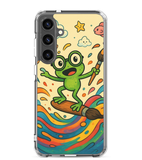 "Froggy Chaos" Clear Phone Case